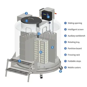 Finland YDD-1600 Large Vapor Phase Liquid Nitrogen Tank-Vapor Phase Liquid Nitrogen Tank 1600L thumbnail-2
