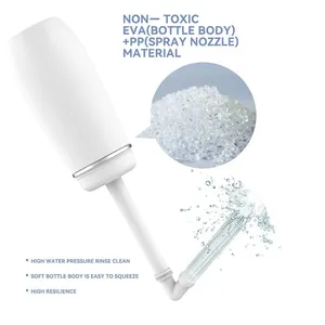 Retractable Nozzle Cleanlet Bidet 400ml Upside Down Peri Bottle Rinse Portable Travel Bidet for Postpartum Care thumbnail-2