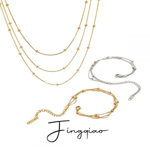 Factory Direct Stainless Steel Necklace - 18K Gold PVD & Custom Designs Available thumbnail-3