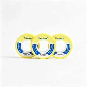 Forwa FW870 Durable PVC PTFE Sealing Tape 12mm Chemical Resistant Injection Molded Yellow and Blue ODM OEM Construction Thread thumbnail-1