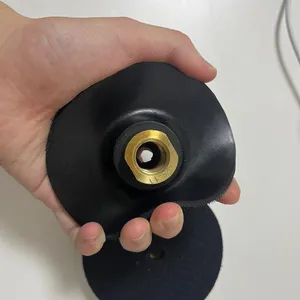 Flexible Rubber Velcro Backer Pad With Brass M14 Thread for Diamond Polishing Pads thumbnail-4