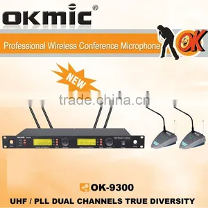 OK-9300 Dual Channels/UHF PLL 32/96 ,True Diversity thumbnail-1
