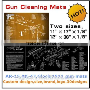 Custom Design Printed AR-15,AK47,Glcok,1911 Gun Cleaning Mat,gun Mat for Rifle & Pistol Preparing and Cleaning thumbnail-1