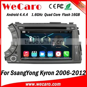 Wecaro Android 4.4.4 WIFI 3G Car Dvd Player for Ssangyong Kyron Gps Navigation Multimedia System 2006 -2012 thumbnail-1