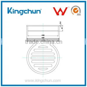 Excellent Quality Watermark Bathroom Accessories Waste Sink Floor Drain Chrome Polished(K1201) thumbnail-2