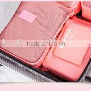 6Pcs/set Nylon Travel Bag Clothing Sorting Organize Bag Packing Cubes thumbnail-4
