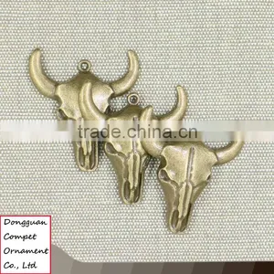 Compet Wholesale Metal Jewelry Zinc Alloy Skull Cow Pendant thumbnail-3