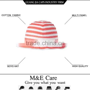 New Fashion Summer Boys Cute Wide Brim Bucket Hats thumbnail-1