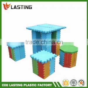 Plastic Colorful Plastic Folding Stool With Storage Box thumbnail-2