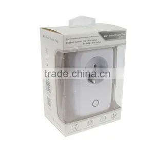 Wholesale CE ROHS 110-240V EU Standard Smart WIFI Power Plug Socket thumbnail-5