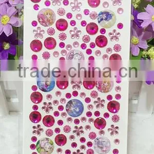 Wholesales Cute Acrylic Crystal Decoration Rhinestone Sticker thumbnail-2