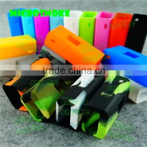 2016 Hottest Original Cuboid 150W Temp Control Box Mod Silicone Case/skin/sleeve/protector/wrap/decal Colorful Cover 19 Colors thumbnail-2