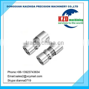 CNC Turning Machining Precision Motor Housing Parts Pink Anodize Surface Small Batches Production thumbnail-1