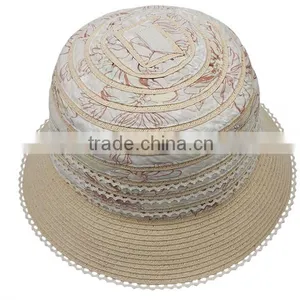 Jacquard Wholesale Cheap Paper Straw Hat for Lady thumbnail-1