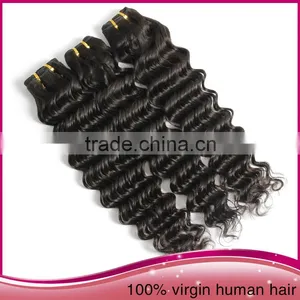 New Arrival 100 Peru Human Hair Weaving, African Women Deep Wave Hair Extension, Raw Human Hair Sew In Weav thumbnail-4