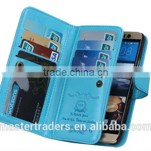 Cheap Crazy Horse Grain 2 In 1 Wallet PU Leather Case With Multi Card Slot For HTC One M9 MT-3657 thumbnail-5