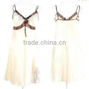 New Design Silk Satin Sexy Women's Nightgown thumbnail-1