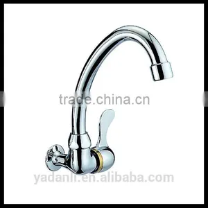 Chrome Plating Single Handle Wall Mounted Single Cold Kitchen Tap Faucet 1015 thumbnail-1