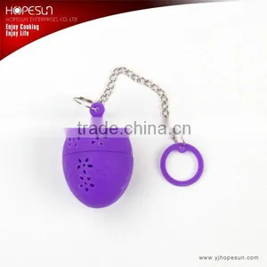 Oval Shape Silicone Tea Infuser in Purple thumbnail-1