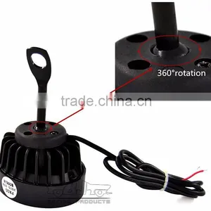 BJ-SPL-007 Universal 5W Black Motorcycle LED Spot Light for Street Bike thumbnail-5