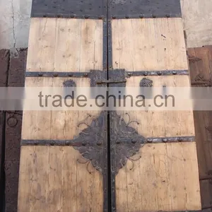 Chinese Antique Soild Wood Carving Door thumbnail-1