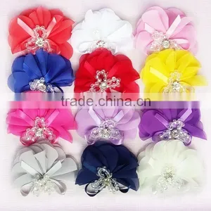 Lotus Flower- Shabby Rose Flower-ecorative Flowers/dolls Accessories/handmade Flower/artificial Hair Flowers/wholesale Hair Acce thumbnail-1