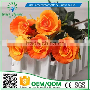 Greenflower 2016 Wholesale Real Touch Latex PU China Artificial Flowers Rose for Wedding Decoration thumbnail-2