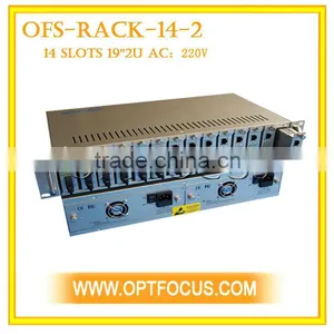 With 4 Fans 14 Slot Media Converter Rack thumbnail-1