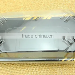 OPS Plastic Disposable Embossing Sushi Box Container Tray With Clear Lid thumbnail-2