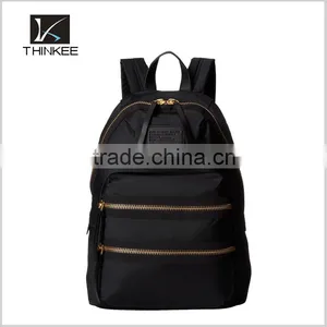 High Quality OEM 2015 Wholesale Metal Zipper Custom Women Backpack thumbnail-1