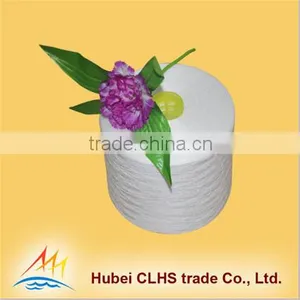 Wuhan Ring Spun Technics 100% Raw White Polyester Yarn With Yizheng Fiber thumbnail-5