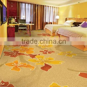 High Quality Luxury Warmth Fireproof Polyester Yarn Hotel Hall Corridor Carpet Customize Pattern Star Carpet thumbnail-1