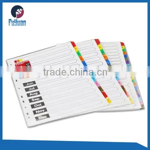 A4 Paper Index File Divider Sheet With Colorful Tab thumbnail-1