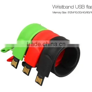 Silicon Bracelet Wristband USB Flash Disk Dong Guan thumbnail-1