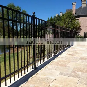 Wood Grain Powder Coating Aluminum Fence thumbnail-3