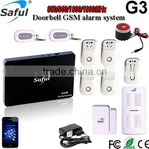 2015 the Newest Saful Android/IOS App Multi-Language Security GSM Wireless Home Security Alarm System With Touch Keypad thumbnail-2
