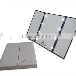 Vanity Girl Hollywood Three Sides Led Lighted Makeup Mirror thumbnail-2