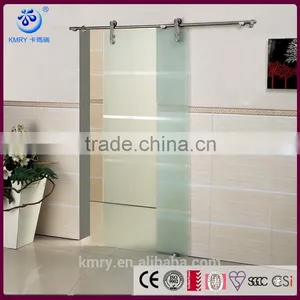 304 Stainless Steel Modern Single Glass Panel Door Sliding Interior Glass Door(KT9001) thumbnail-1