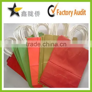 2015 Fashion Custom Made Kraft Paper Disposable Paper Bag,disposable Gift Bag,disposable Shopping Bag thumbnail-1