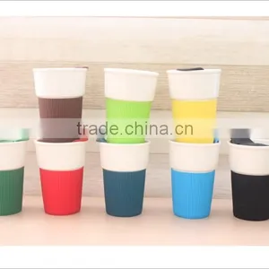 8 oz Ceramic Coffee Mug With Silicone Case thumbnail-1