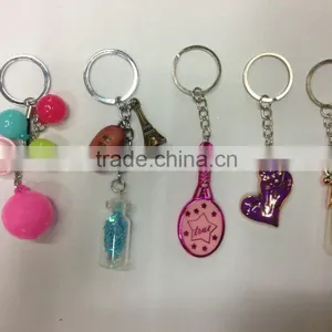 Plastic Fashion Purple Heart Key Ring Hook thumbnail-1