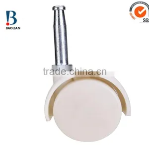 ISO Certificasted China 2' White Directional Double Swivel Metal Pin Caster Wheels for Cleaner thumbnail-1