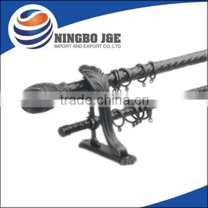 New Design Powder Coating Hollow Metal Iron Double Curtain Rod thumbnail-1