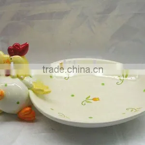 Ceramic Easter Chicken With Egg Holder thumbnail-1