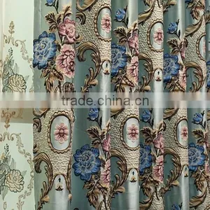 China Hand Embroidery Designs Fabric Curtain Wholesale / Jacquard Curtain Fabric / Curtain Fabric thumbnail-3