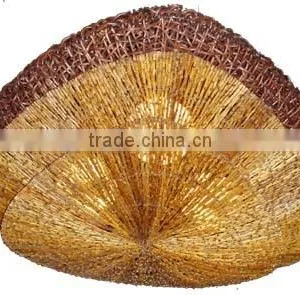 Decorative Rattan Wicker Wall Lamps thumbnail-2