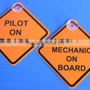 Custom Plastic Baby on Board Sign Plastic Sucker thumbnail-1