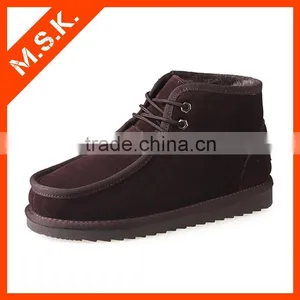 Soft Leather Warm Fur Linined Men European Style Snow Boots thumbnail-1