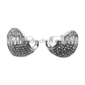 Simple Yet Elegant Design Adorned With Microset Crystals Sets thumbnail-2