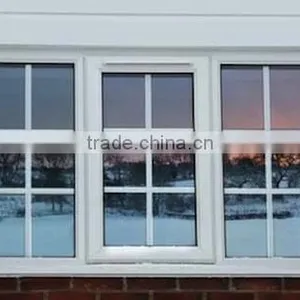 UPVC Steel Reinforcement Window Grill Design Horizontal or Vertical Sliding Windows thumbnail-2
